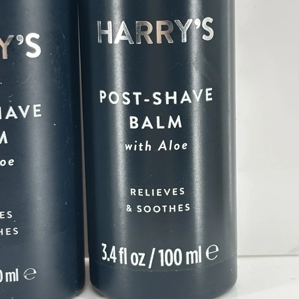 Lot of 3 Harry's Post Shave Balm with Aloe 3.4 oz Men's After Shave Care